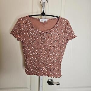 Hippie Rose Women's Floral Cropped Top - Size S